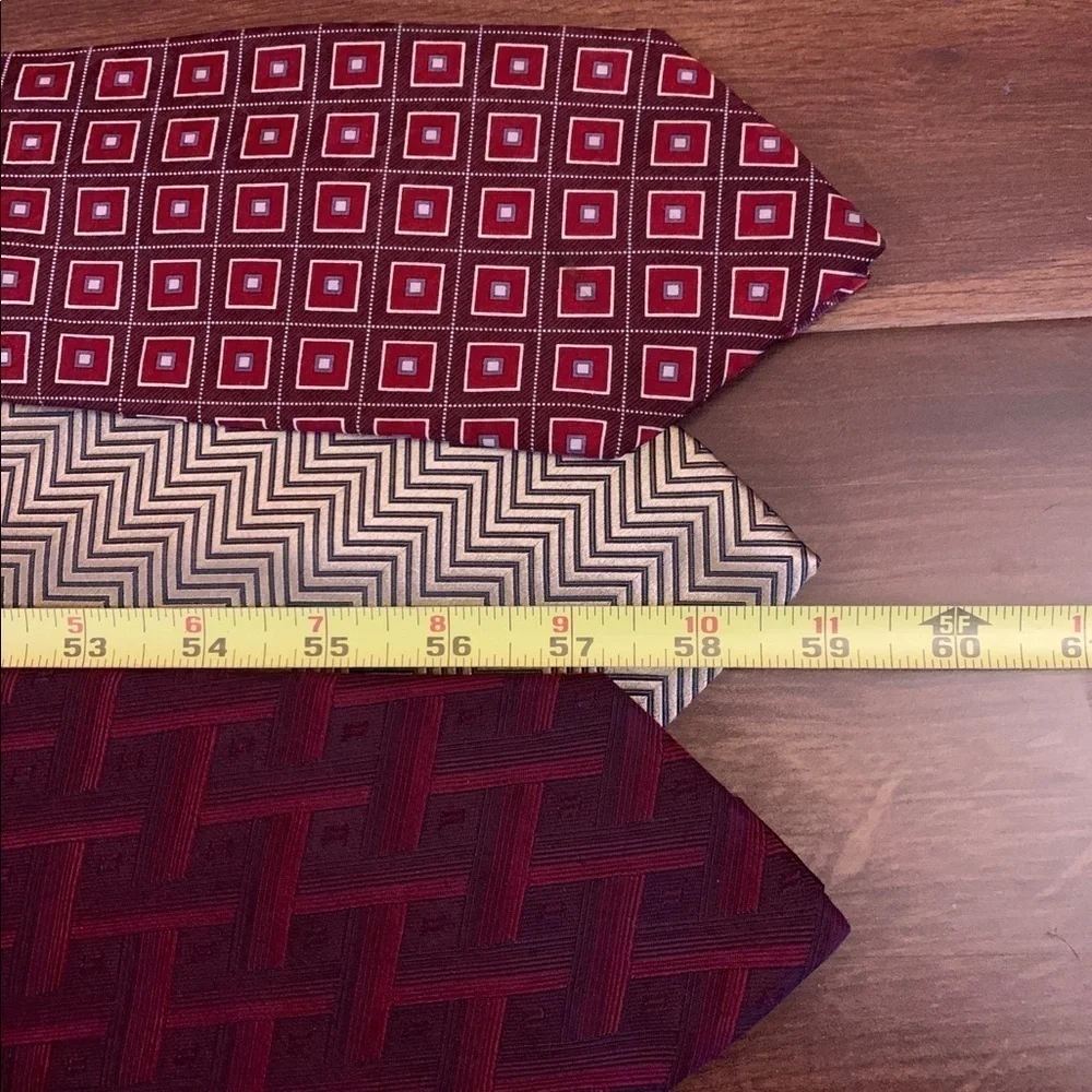 BUNDLE of 3 CARLOS DEVENEZIA Silk Handmade Neckties